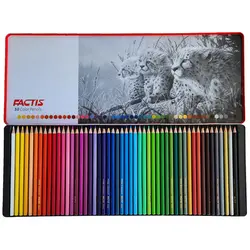 مداد رنگی 50 رنگ فکتیس-جعبه فلزی - فروشگاه اینترنتی تحریر بازار