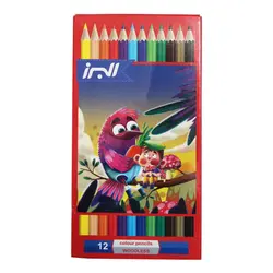 قیمت و خرید مداد رنگی 12 رنگ البرز مدل woodless