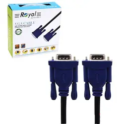 کابل 15 متری VGA 3+4 رویال Royal پک کارتنی | فروش و پخش عمده تک استور