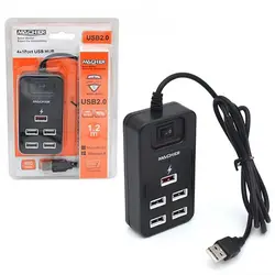 هاب 4 پورت USB 2.0 مچر کلید دار MACHER MR-212 | فروش و پخش عمده تک استور