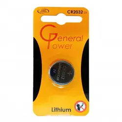 باتری سکه ای جنرال پاور General Power CR2032 کارتی | فروش و پخش عمده تک استور