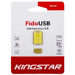 فلش 32 گیگ کینگ استار Kingstar Fido KS218 طلایی | فروش و پخش عمده تک استور