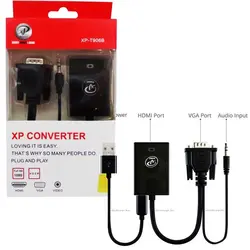 تبدیل VGA To HDMI+Audio Cable ایکس پی XP T906 | فروش و پخش عمده تک استور