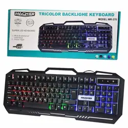 کیبورد گیمینگ RGB دار مچر MACHER MR-370 | فروش و پخش عمده تک استور