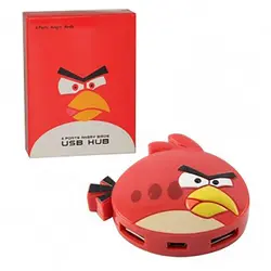 هاب 4 پورت USB طرح Angry Birds | فروش و پخش عمده تک استور