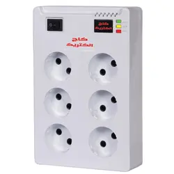 محافظ برق 6 خانه آنالوگ کاج الکتریک 3 متری | فروش و پخش عمده تک استور