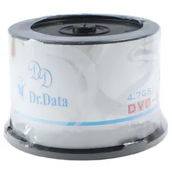 DVD خام 4.7 گیگ دکتر دیتا DR.DATA بسته 50 عددی | فروش و پخش عمده تک استور