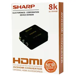 تبدیل AV to HDMI شارپ Sharp 8k | فروش و پخش عمده تک استور
