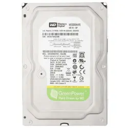هارد اینترنال 320 گیگ وسترن دیجیتال سبز Green WD3200AVVS گارانتی پاسارگاد | فروش و پخش عمده تک استور
