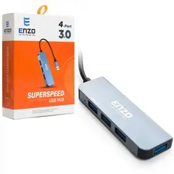 هاب 4 پورت USB3.0 انزو ENZO UH-44 | فروش و پخش عمده تک استور