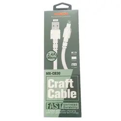 کابل شارژ میکرو MicroUSB موکسوم Moxom MX-CB30 | فروش و پخش عمده تک استور
