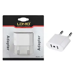 تبدیل دوشاخه برق ۱۱۰ به ۲۲۰ الدینیو LDNIO Z1 | فروش و پخش عمده تک استور
