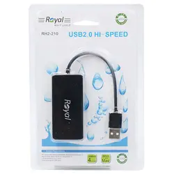 هاب 4 پورت USB 2.0 رویال Royal RH2-210 | فروش و پخش عمده تک استور