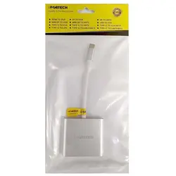 تبدیل Type-C TO HDMI+USB3.0+Type-C آی فورتک IFORTECH | فروش و پخش عمده تک استور