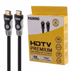 کابل 5 متری 1+19 HDMI 4K پادرینو Padrino پک کارتنی | فروش و پخش عمده تک استور