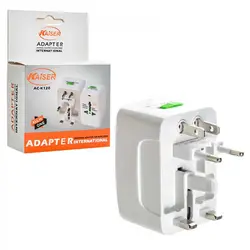 تبدیل برق 3 به 2 همه کاره کایزر KAISER AC-K120 | فروش و پخش عمده تک استور