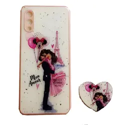 قاب رزین طرح دار پاپ سوکت دار سامسونگ SAMSUNG Galaxy A02/M02 کد 1 | فروش و پخش عمده تک استور