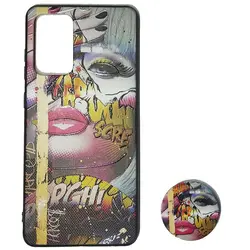 قاب طرح دار پاپ سوکت دار سامسونگ SAMSUNG Galaxy A72 کد1 | فروش و پخش عمده تک استور