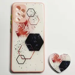 قاب پی سی رزینی طرح دار پاپ سوکت دار سامسونگ SAMSUNG Galaxy A72 کد2 | فروش و پخش عمده تک استور