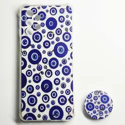 قاب طرح دار چشم نظر رزین پاپ سوکت دار سامسونگ SAMSUNG Galaxy A32 4G | فروش و پخش عمده تک استور