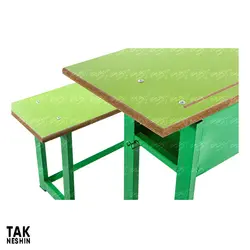 میز و نیمکت دو نفره مدرسه 8223 - قیمت و خرید میز و نیمکت دو نفره مدرسه 8223 -