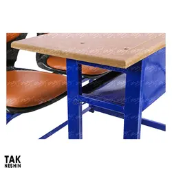 نیمکت متوسطه دو نفره 8321 - قیمت و خرید نیمکت متوسطه دو نفره 8321 - تک نشین