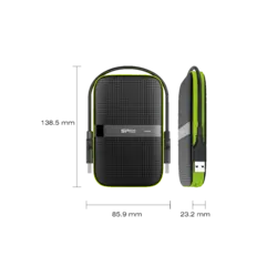 هارد دیسک اکسترنال سیلیکون پاور Armor A60 2TB