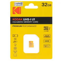 کارت حافظه microSDHC کداک ظرفیت 32 گیگابایت مدل Premium Performance کلاس 10 استاندارد UHS-I U1 سرعت 85MBps