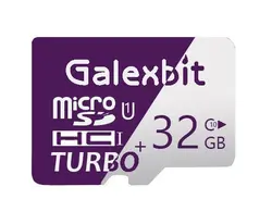 کارت حافظه microSDHC گلکسبیت مدل Turbo+ کلاس 10 استاندارد UHS-I U1 سرعت 80MBps ظرفیت 32 گیگابایت به همراه آداپتور SD