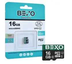 کارت حافظه MicroSDHC بکسو استاندارد UHS-I U1 سرعت 80MBps ظرفیت 16 گیگابایت