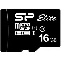 کارت حافظه microSDHC سیلیکون پاور مدل Elite کلاس 10 استاندارد UHS-I U1 سرعت 85MBps ظرفیت 16 گیگابایت