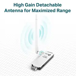 کارت شبکه USB و بی‌سیم تی پی-لینک مدل TL-WN722N