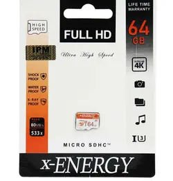 کارت حافظه microSDXC ایکس انرژی مدل IPM کلاس 10 استاندارد U3 سرعت 80MBps ظرفیت 64 گیگابایت