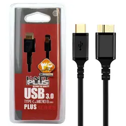 کابل تبدیل USB-C به microB کی نت پلاس مدل KP-C2009 طول 1.5متر
