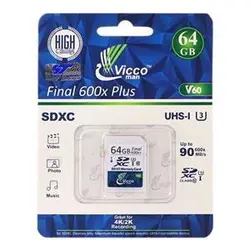 کارت حافظه SDXC ویکومن مدل Final 600X کلاس 10استاندارد UHS-I U3 سرعت 90MB/S ظرفیت 64 گیگابایت