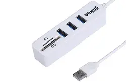 هاب USB 2.0 سه پورت وکارت خوان ایکس پی مدل HC834B