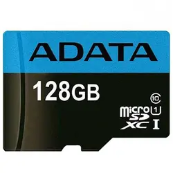 کارت حافظه میکرو ۱۲۸ گیگ ای دیتا ADATA Premier AP V10 U1 100MB/s + خشاب