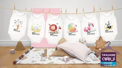 مشخصات، قیمت و خرید لباس ماهگرد نوزاد طرح حیوانات 5