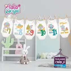 مشخصات، قیمت و خرید لباس ماهگرد نوزاد طرح فیل