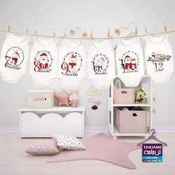 لباس ماهگرد نوزاد طرح کریسمس 12 ایده عکاسی نوزاد در کریسمس