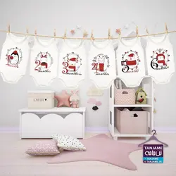 لباس ماهگرد نوزاد طرح کریسمس 12 ایده عکاسی نوزاد در کریسمس