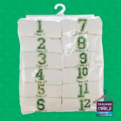 مشخصات، قیمت و خرید لباس ماهگرد نوزاد طرح اعداد استوایی