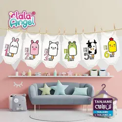 لباس ماهگرد نوزاد طرح بستنی چوبی &ndash; فروشگاه ماهگرد نوزاد | روتختی نوزاد | تن جامه &ndash; خرید