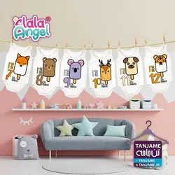 لباس ماهگرد نوزاد طرح بستنی چوبی &ndash; فروشگاه ماهگرد نوزاد | روتختی نوزاد | تن جامه &ndash; خرید