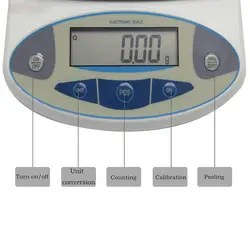 ترازو آزمایشگاهی الکترونیک بالانس مدل 3 کیلو گرم (۰٫۰۱گرم) – ترازیران