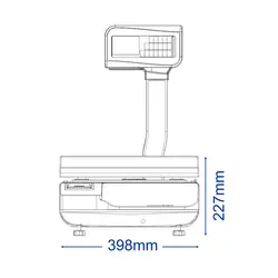 ترازوی محک مدل 16000AP پرینتردار 35کیلو