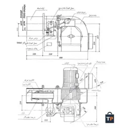 مشعل گازی ایران رادیاتور مدل JGN80/2