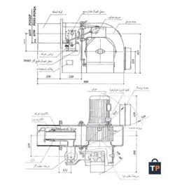 مشعل گازی ایران رادیاتور مدل PGN1SP
