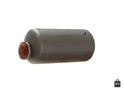 منبع کویل دار افقی 1000 لیتری ضخامت ورق 5 میلی متر