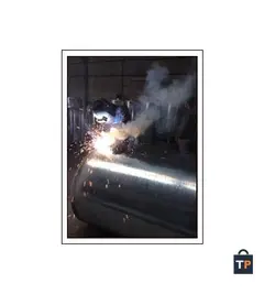 منبع کویل دار افقی 5000 لیتری ضخامت ورق 8 میلی متر